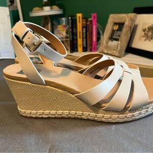 DV by Dolce Vita Cream Wedge Sandals
